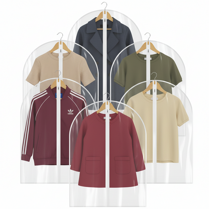 All Clear Garment Bags for Hanging Clothes