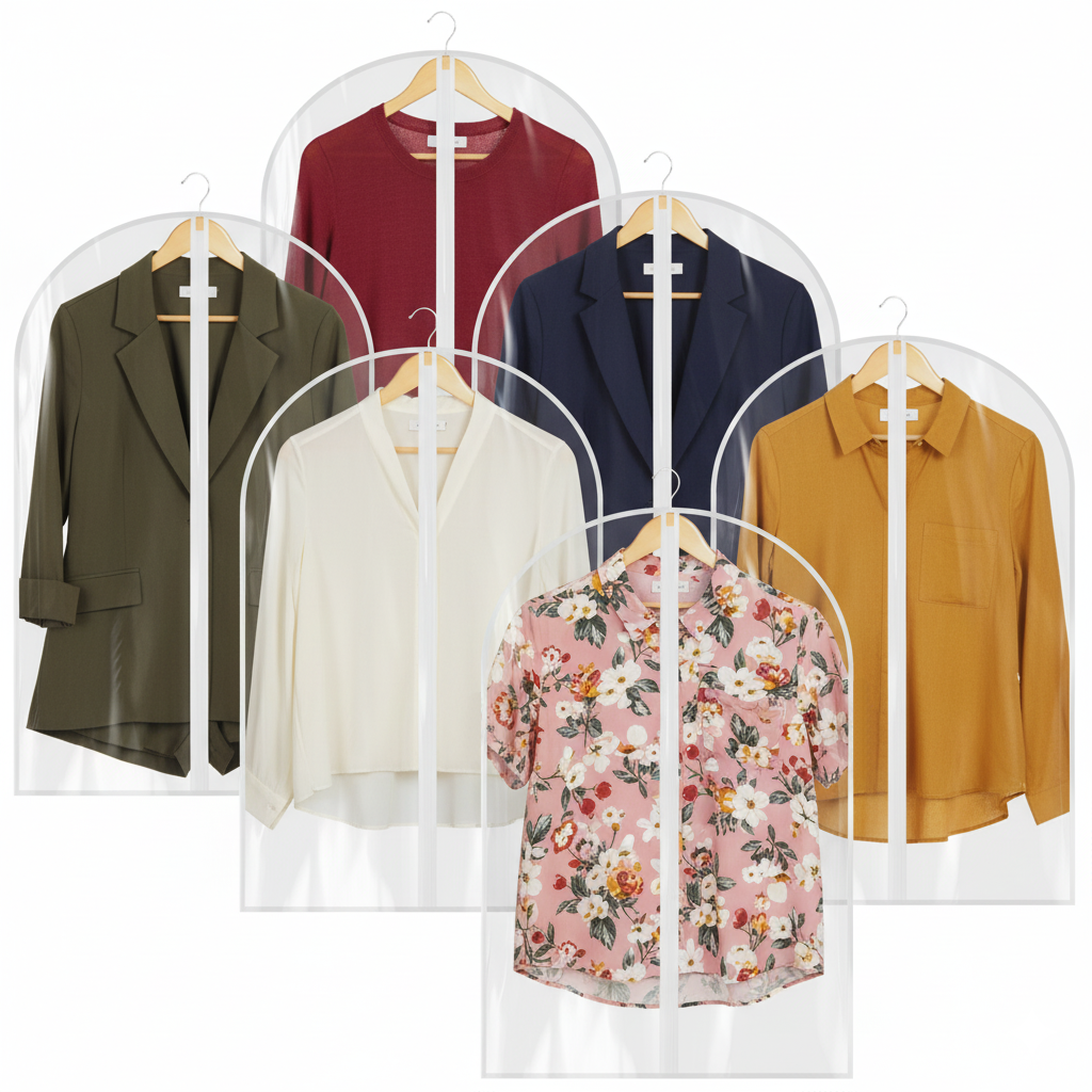 All Clear Garment Bags for Hanging Clothes