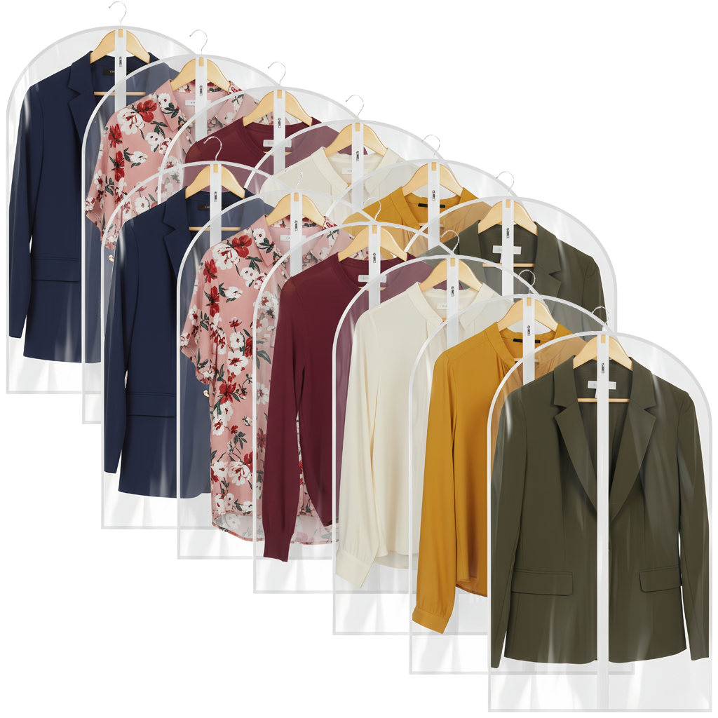 All Clear Garment Bags for Hanging Clothes
