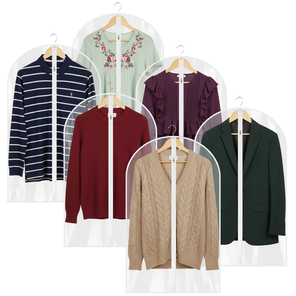 All Clear Garment Bags for Hanging Clothes