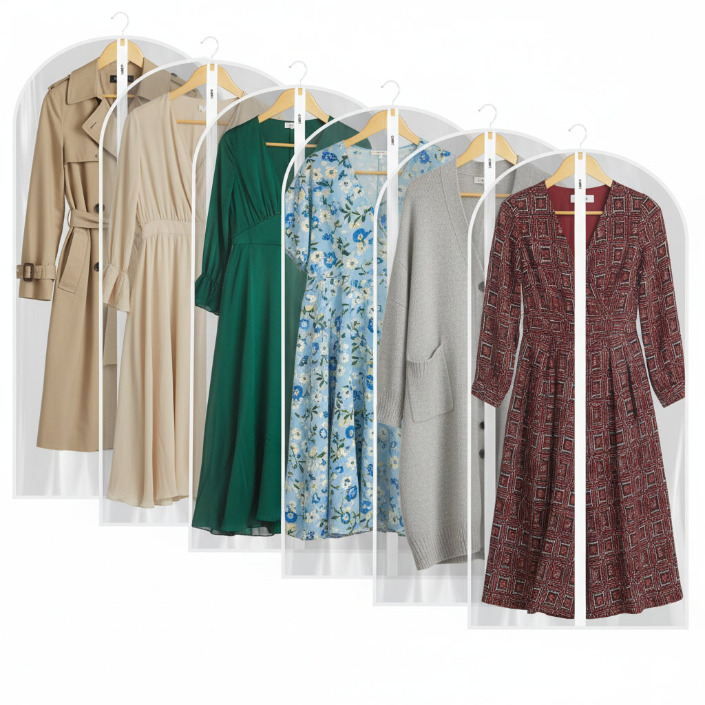 All Clear Garment Bags for Hanging Clothes