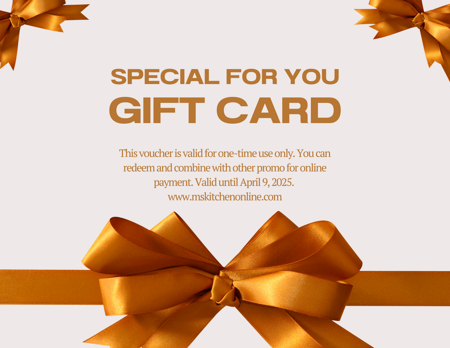 MsKitchen Gift Card