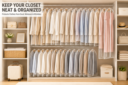 All Clear Garment Bags for Hanging Clothes