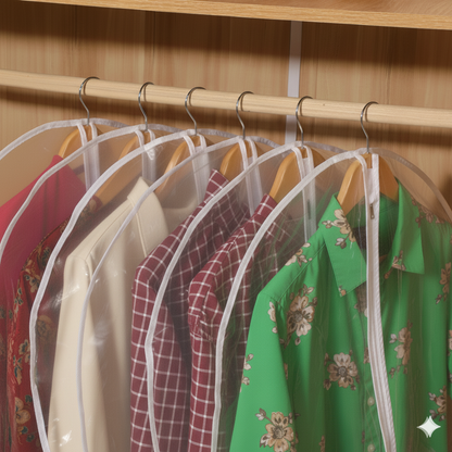 All Clear Garment Bags for Hanging Clothes