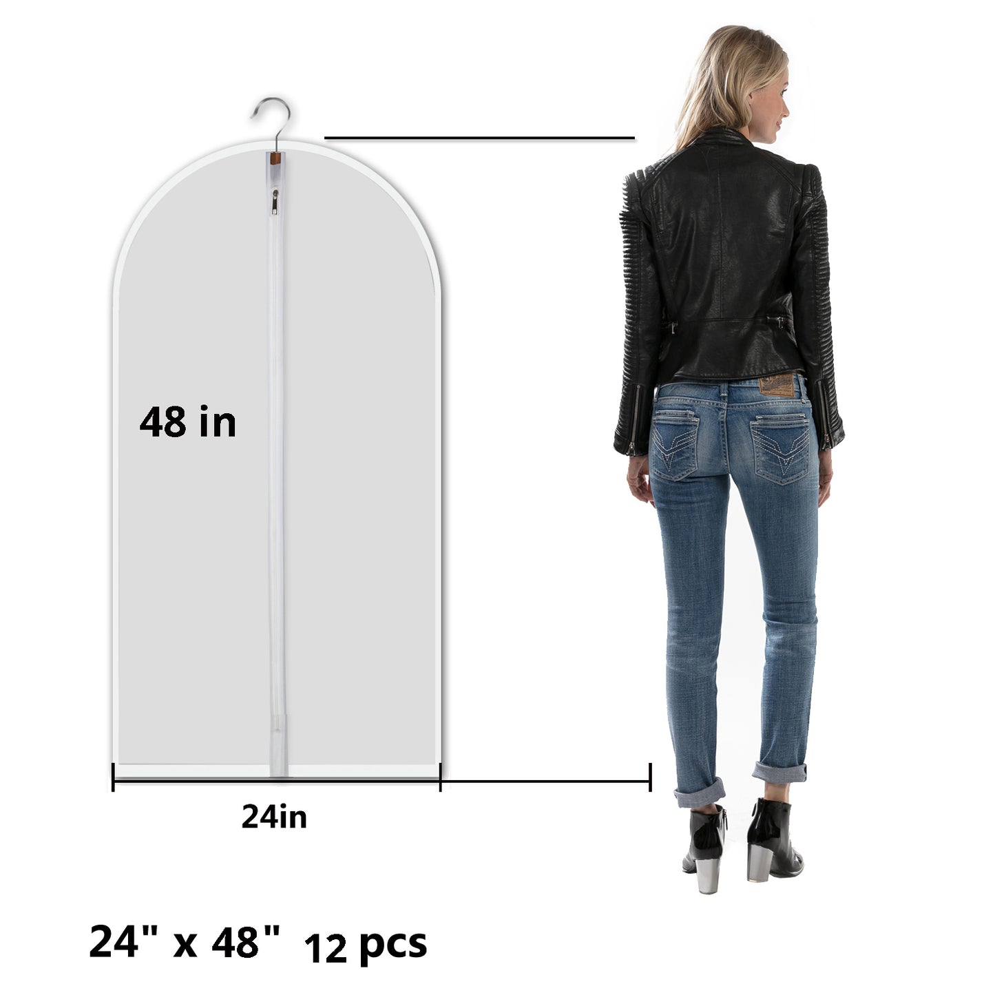 Frosted Garment Bags for Closet Storage