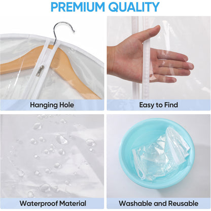 All Clear Garment Bags for Hanging Clothes